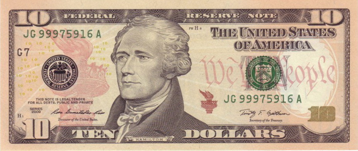 Ten Dollar Bill